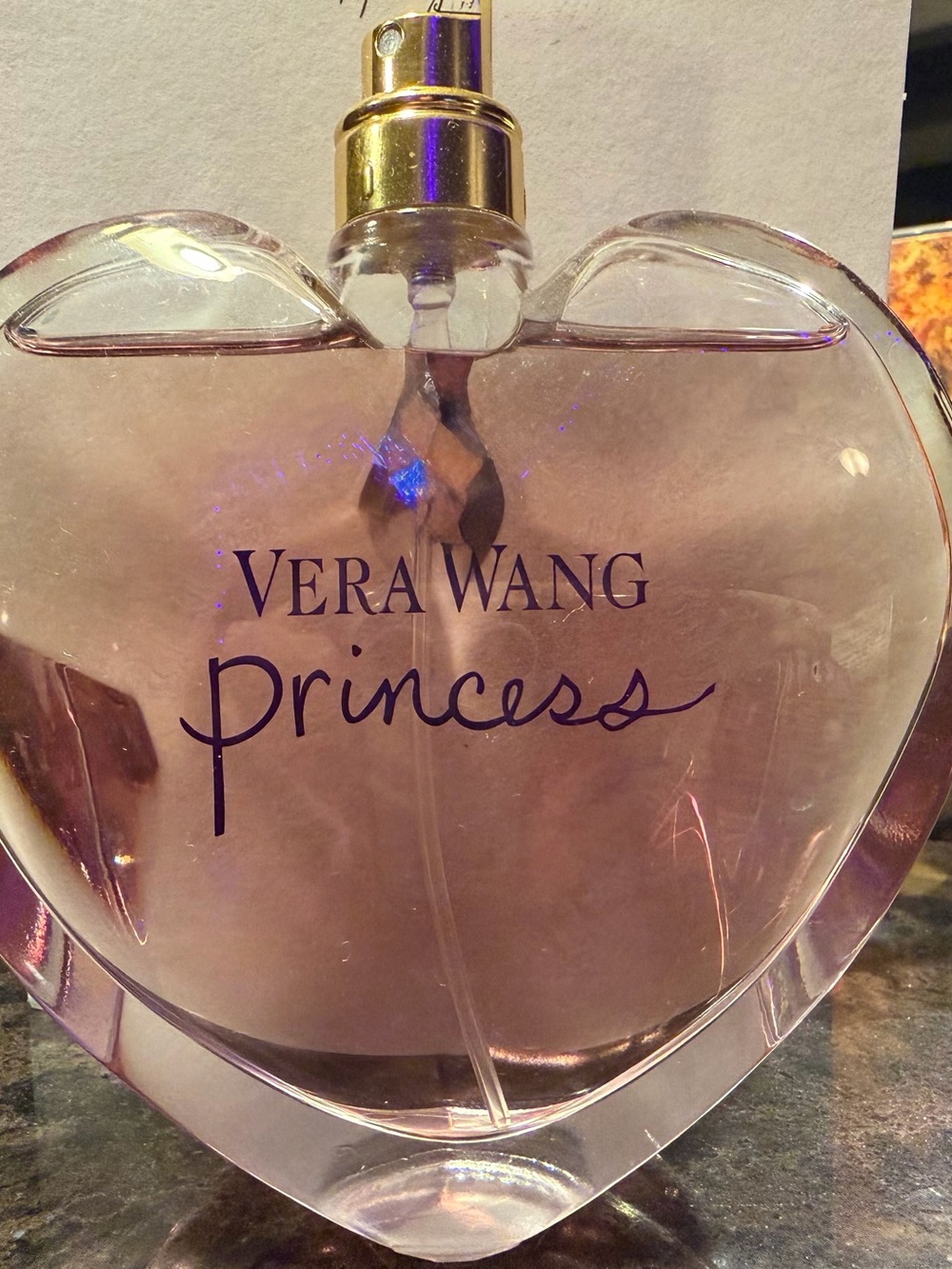 Vera Wang Princess Heart-Shaped Pink Bottle